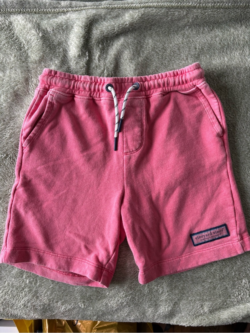 Vineyard Vines Light Red Drawstring Sweat Shorts